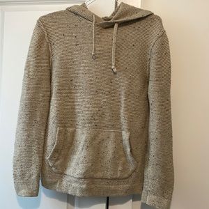Brown knit feel sweatshirt